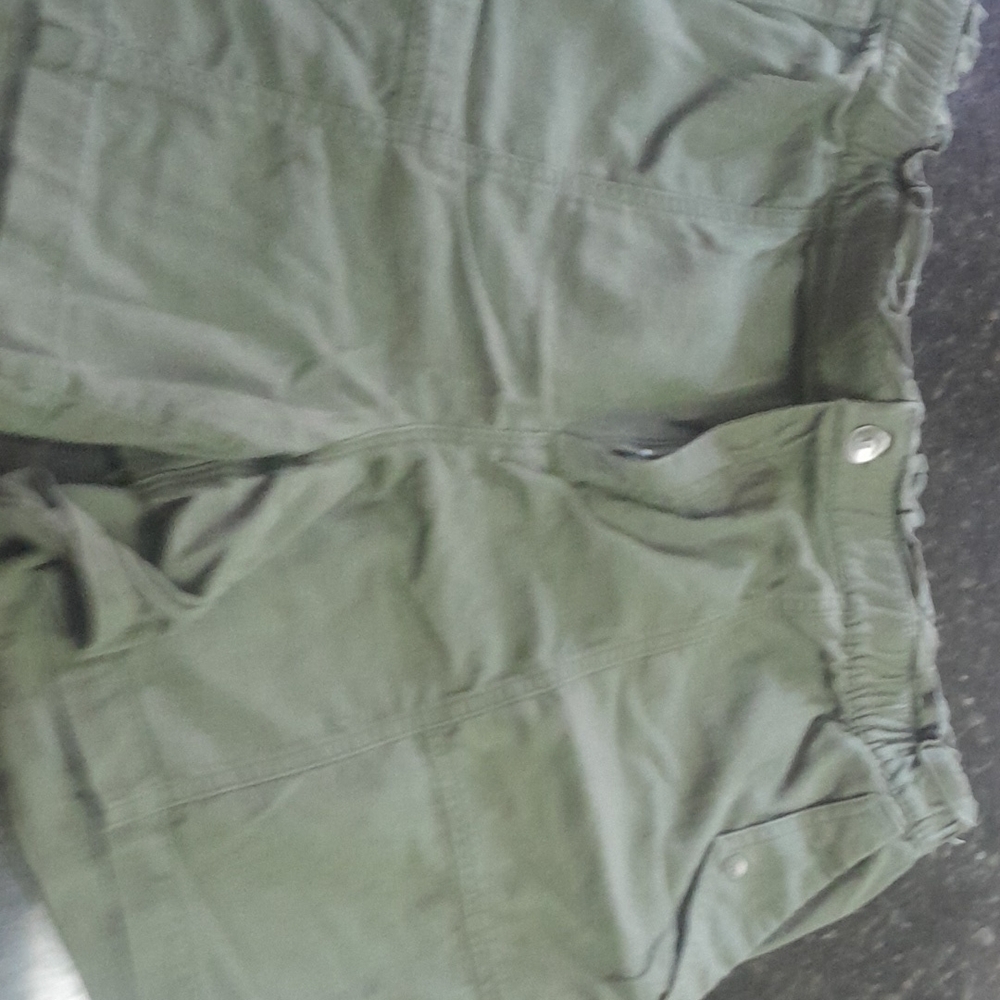Olive Green Cargo Shorts